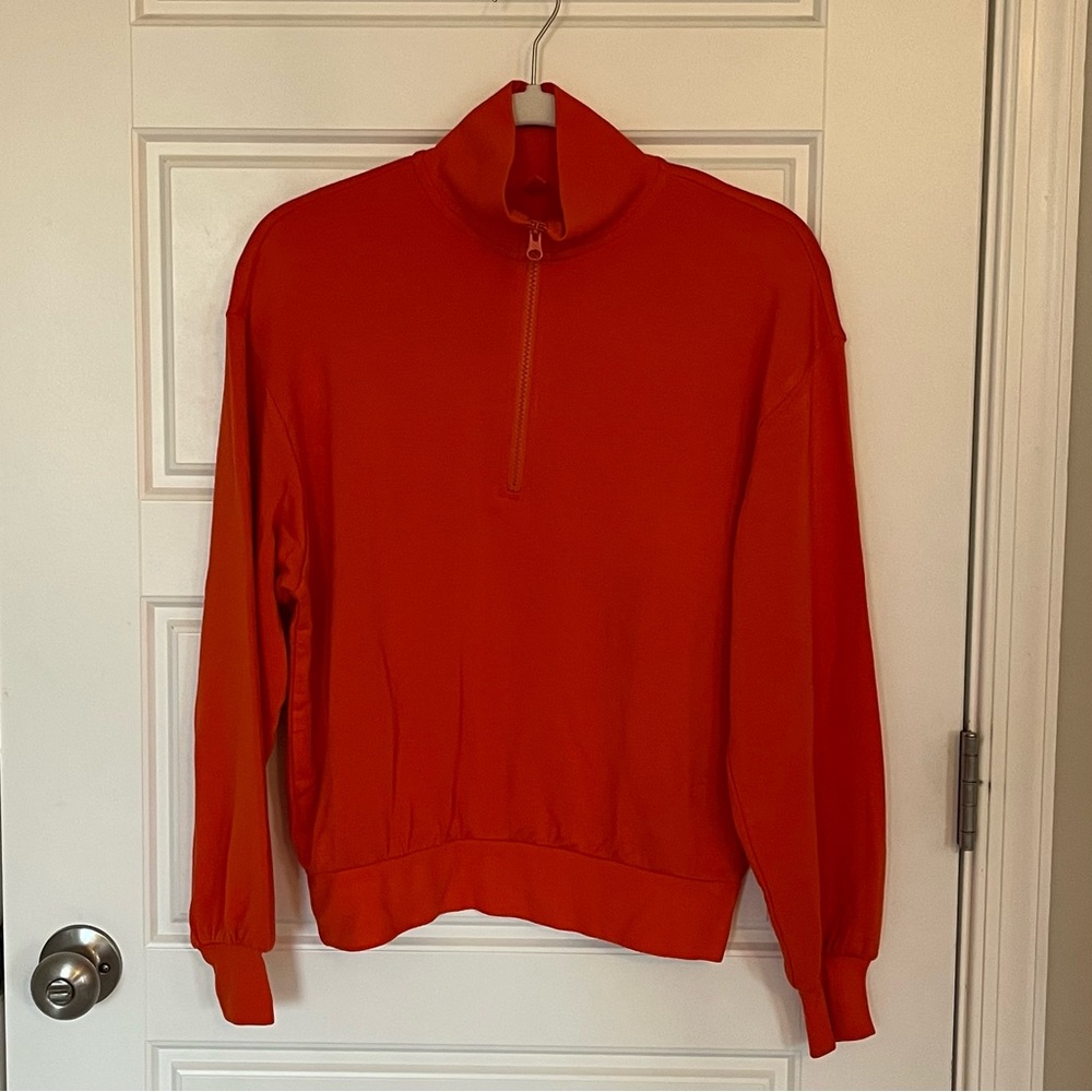 SALE Loft/Lou & Grey Orange Half Zip